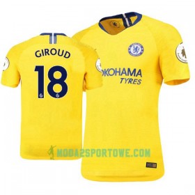 Koszulka Chelsea Olivier Giroud 18 Wyjazdowe Stroje Piłkarskie 2018-2019 Krótki Rękaw